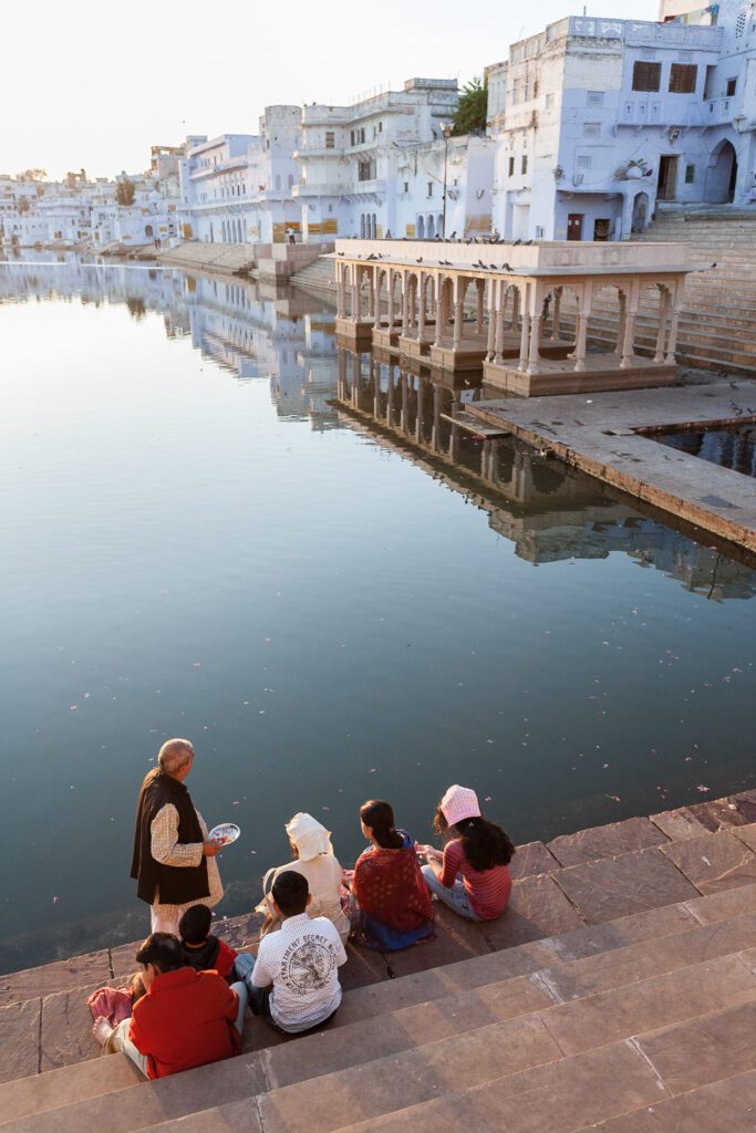 Gháty v Puškáru v Radžastánu v Indii