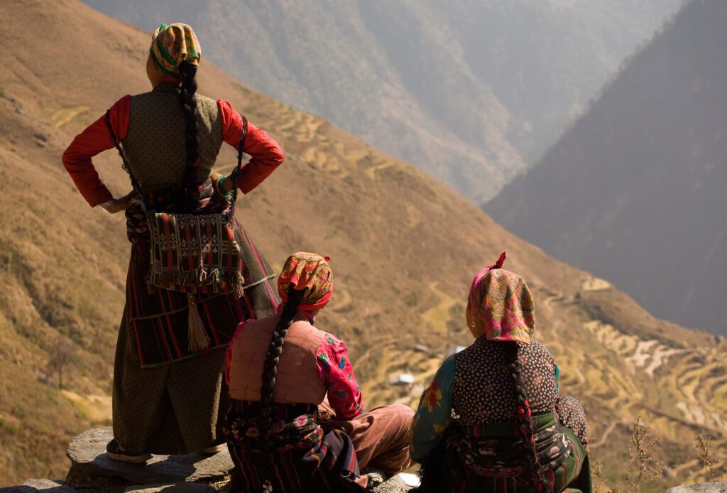 Po cestě k k Tatopani v údolí Langtang