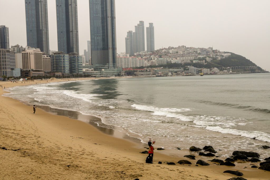 Pláž v Busanu