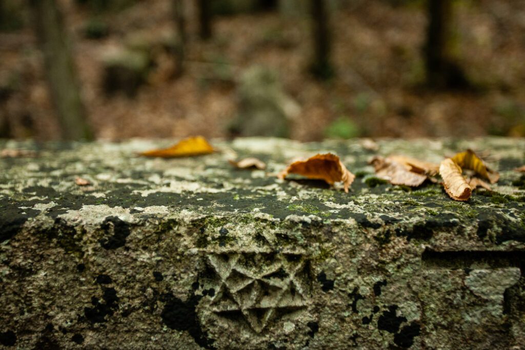 Karaitský hřbitov na Krymu na Ukrajině