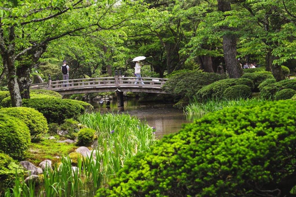 Kenrokuen zahrada v Kanazawě