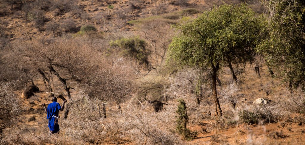 Masajský pán v Tanzánii