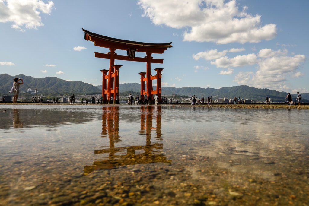 Torii brána in Myiajimě