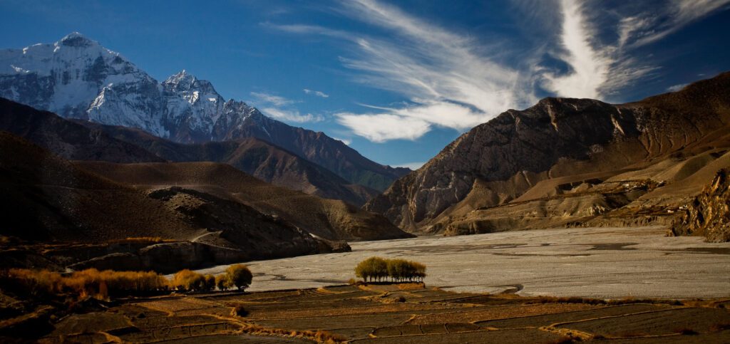 Kali Gandaki, vyschlé koryto řeky na Anapurna treku